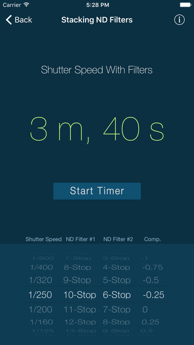 LExp - Long Exposure Calculators on the App Store