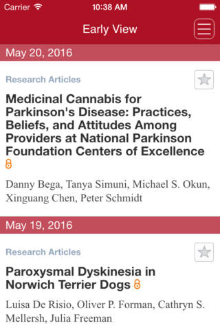 Movement Disorders Clinical Practice - náhled