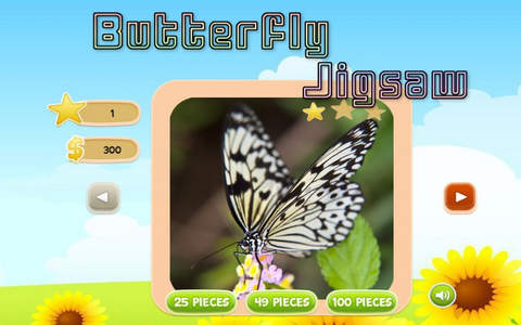 Butterfly Jigsaw Puzzle Kid Game - náhled