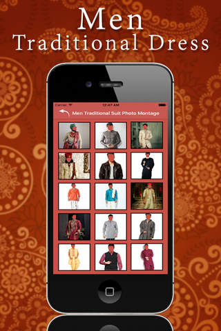 Men Traditional Suit Photo Montage - náhled