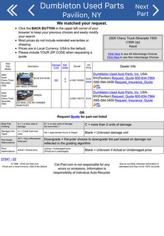 Dumbleton Used Auto Parts - Pavilion, NY - náhled