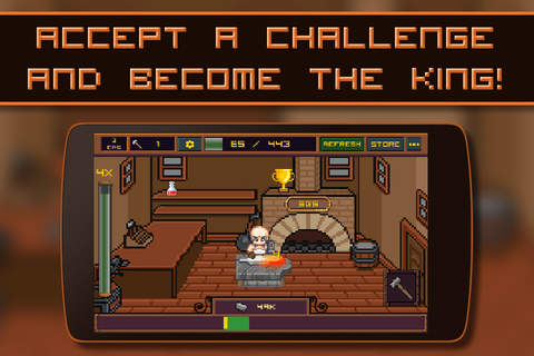 King of Smiths: Clicker game - 8-bit idle game abo - náhled
