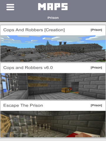 Prison Cops N Robbers Maps For Minecraft Pe Best Map Downloads For Pocket Edition Pro Apps 148apps