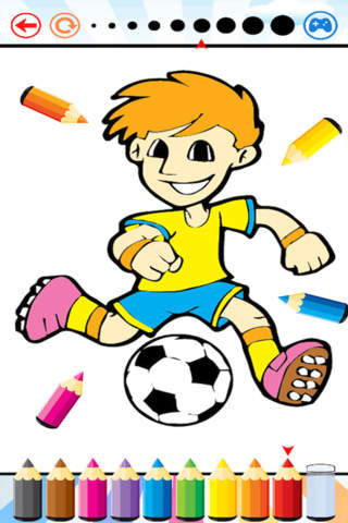 Soccer Football Coloring Book - Sport drawing and  - náhled
