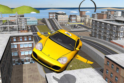 Flying Taxi Driver 3d Simulator - náhled