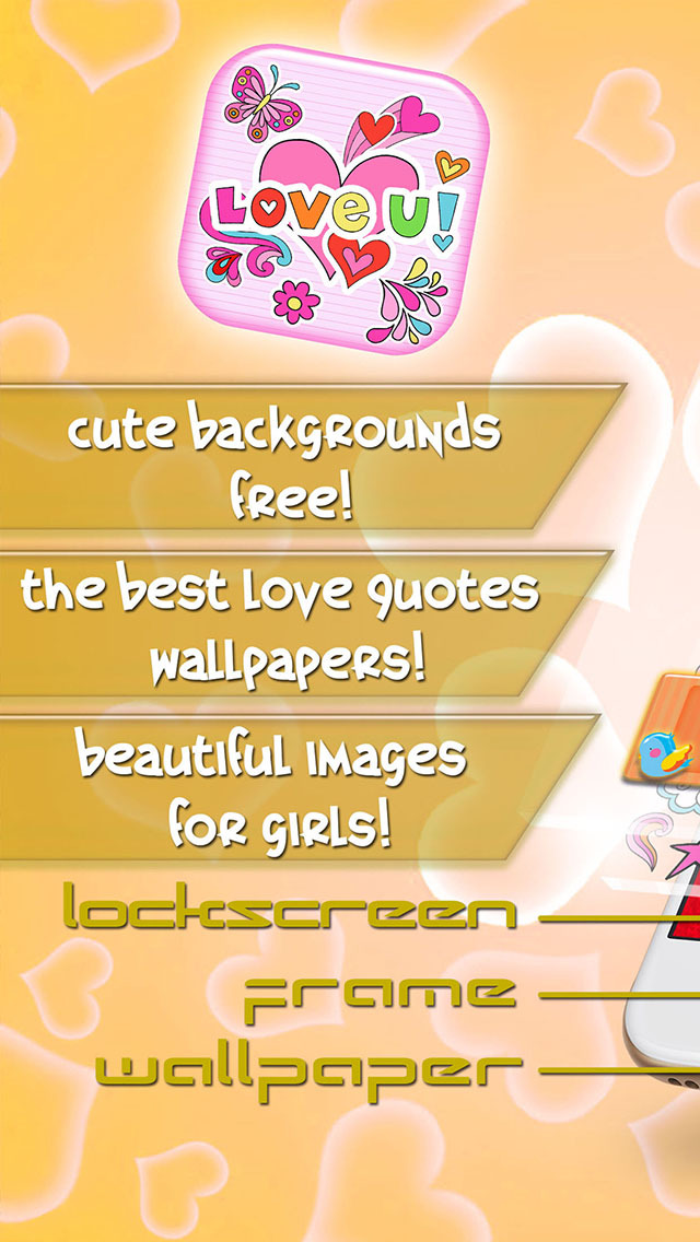 Cute Wallpapers for Girls 2016 - Love Quotes Backgrounds and Girly Lock  Screen Themes | Apps | 148Apps