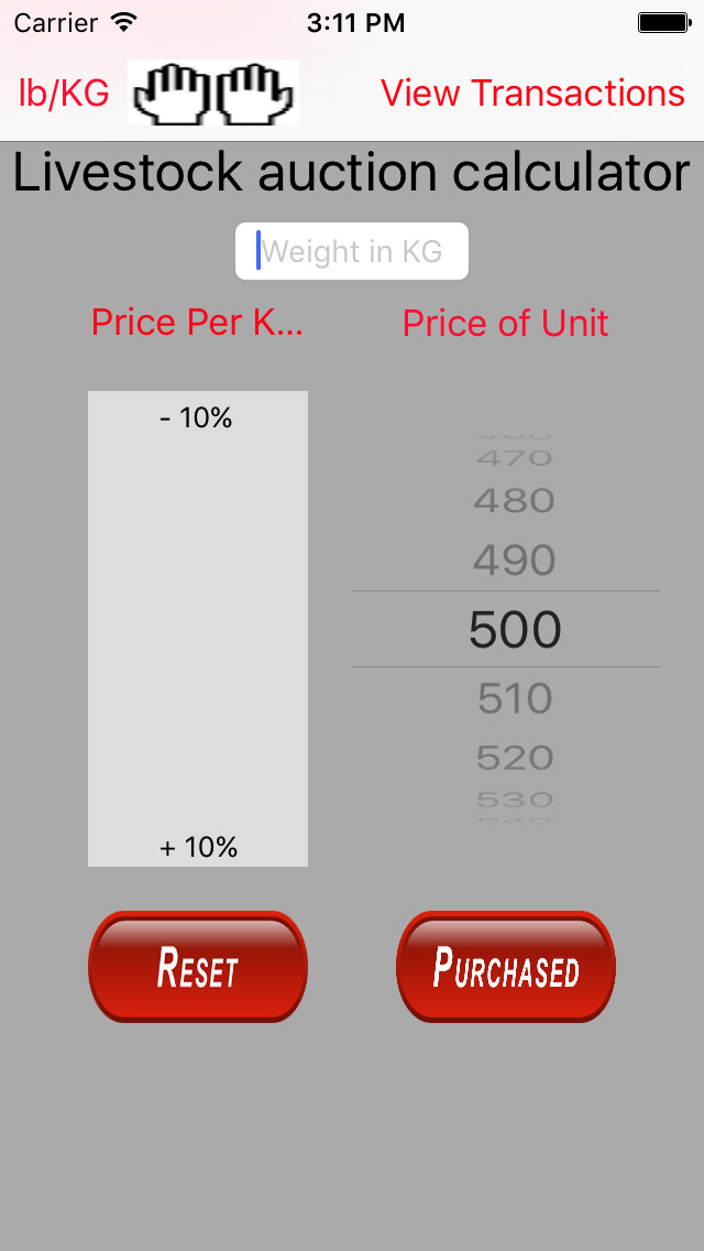 Livestock Auction Calculator screenshot 3