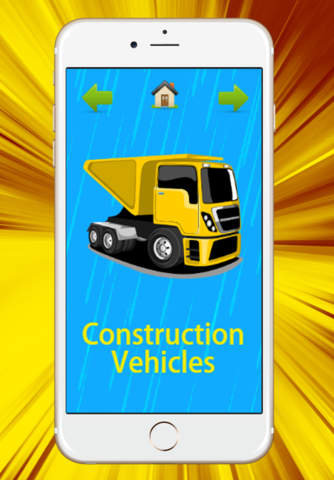 Construction Trucks And Cars Alphabet Learning Gam - náhled