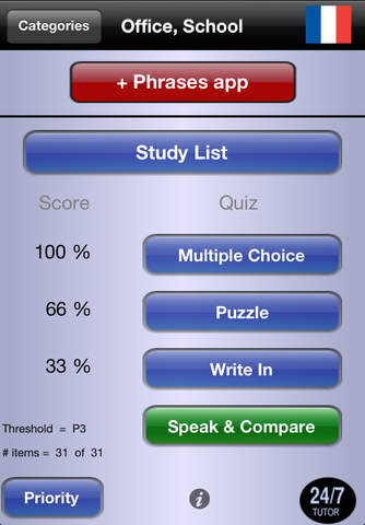 French Vocabulary 24/7 Language Learning - náhled