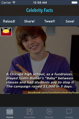 Random Celebrity Facts - Cool Trivia, News and Gos - náhled