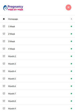 Pregnancy Week by Week Symptoms - náhled