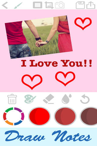 Draw notes - paint on photos to create art - náhled