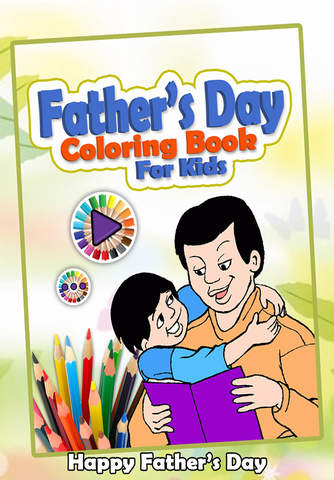 Father's Day Coloring Book For Kids - Free Colorin - náhled