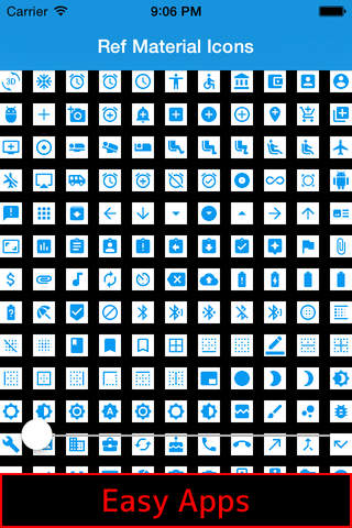 Icon Font - with tagline for Google Material Icons - náhled