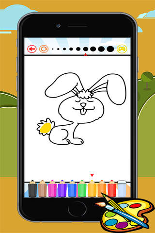Coloring Book Rabbit free game for kids - náhled