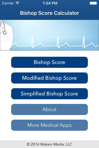 Bishop Score Calculator - náhled
