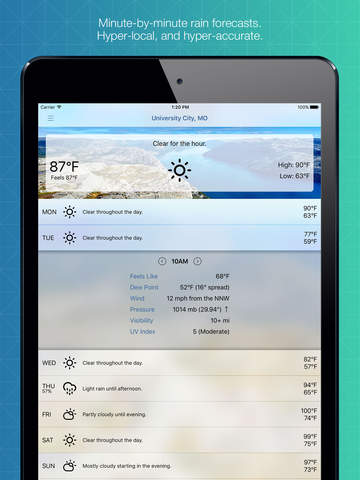 Forecast Bar Free - Weather/Alerts Powered by forecast.io screenshot 8
