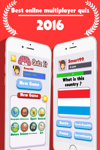 Quiz It 2016 - Brain your friends! Challenge quizz - náhled