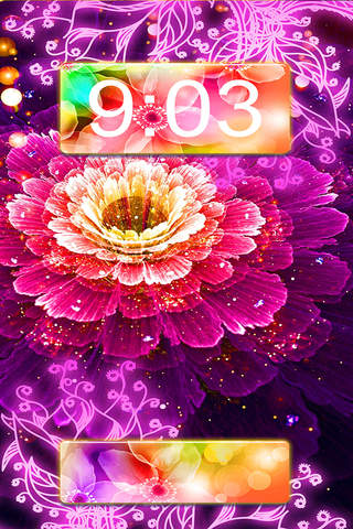 Neon Flower Wallpaper.s Collection – Glow.ing Back - náhled