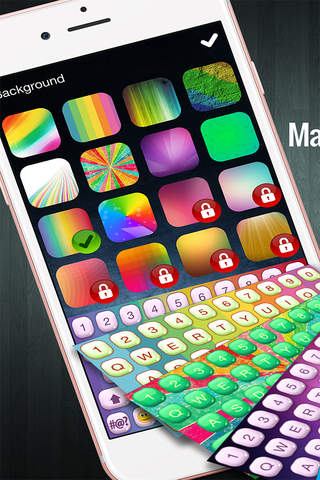 Rainbow Keyboard Changer – Cool Emoji Keyboard.s w - náhled