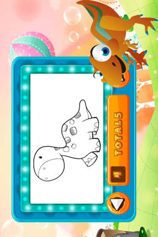 Cute Dino Coloring Book - Drawing Pages and Painti - náhled
