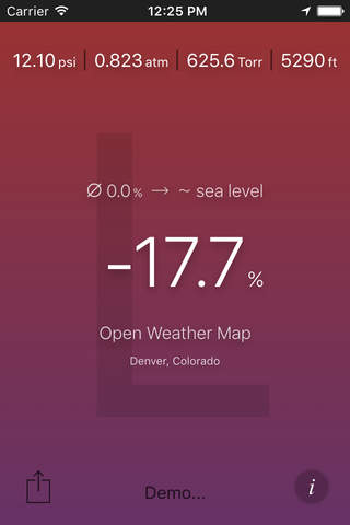 Air Pressure App - náhled
