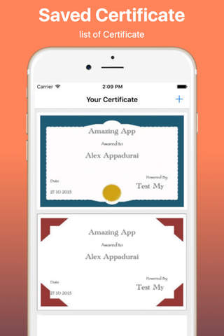 Create Your Own Certificate Pro - náhled