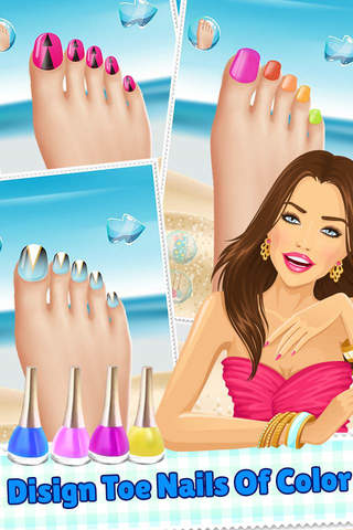 Holiday Toe Nails Spa Beautiful Princess Girls - M - náhled