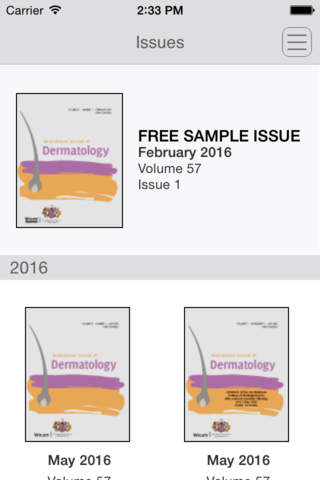 Australasian Journal of Dermatology - náhled