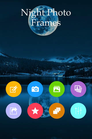Night Photo Frame & Photo Editor - náhled
