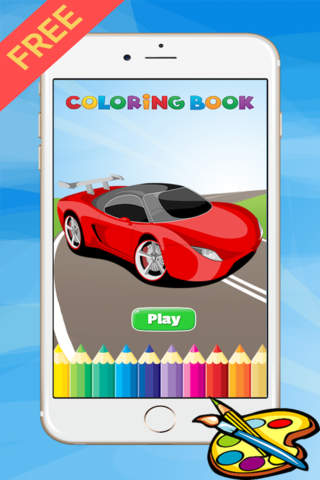 Super Car Coloring Book - Vehicle drawing for kid  - náhled