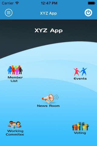XYZ App - náhled