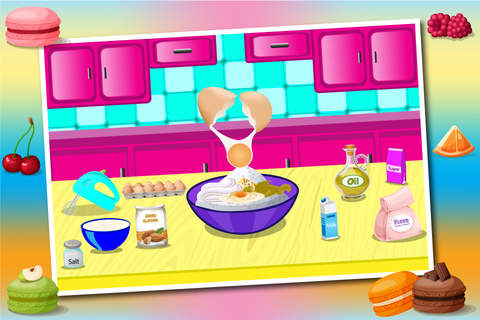 Super Macaron Cookies Bakery – Free Crazy Chef Adv - náhled