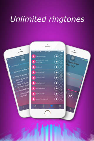 Unlimited Tones: Create ringtones from music, voic - náhled