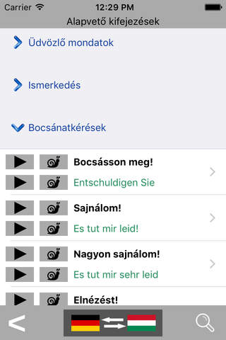 German / Hungarian Talking Phrasebook Translator D - náhled