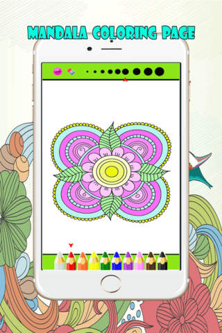 Mandalas and Florist Coloring Book For Adult : Bes - náhled