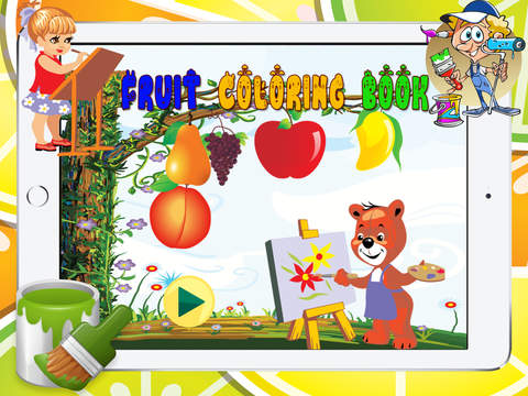 Chase of fruitpop farm coloring book for babies - náhled