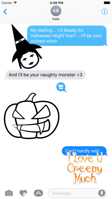Halloween Mood Stickers 4 screenshot 1