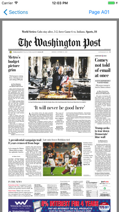 Washington Post Print Edition screenshot 1