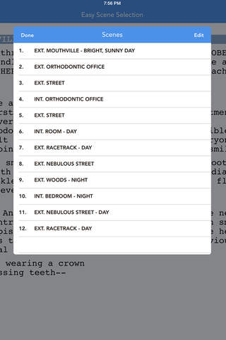 Scripts Pro - Screenwriting on the Go - náhled