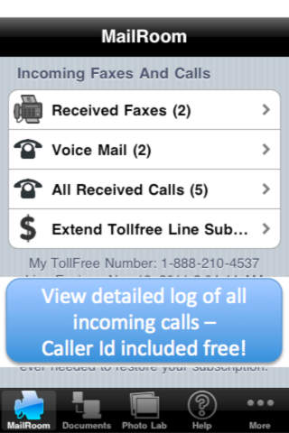 My Toll Free Number - with VoiceMail and Fax - náhled