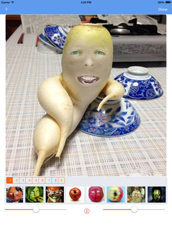 超级神奇的口袋水果人相机 - 微信朋友圈微博社交逗乐恶搞必备神器