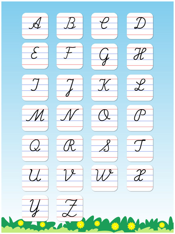 Cursive Writing Capital letters : Kids learn to write uppercase ...
