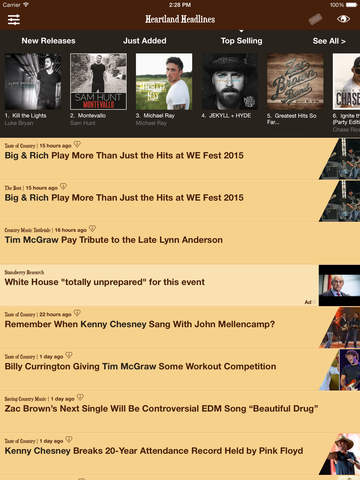 Heartland Headlines - Country Music News, New Music Releases, and Concert Tickets screenshot 6