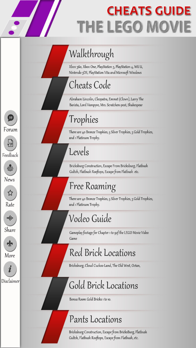 Guide for The Lego Movie - Walkthrough,levels & Trophies image #1