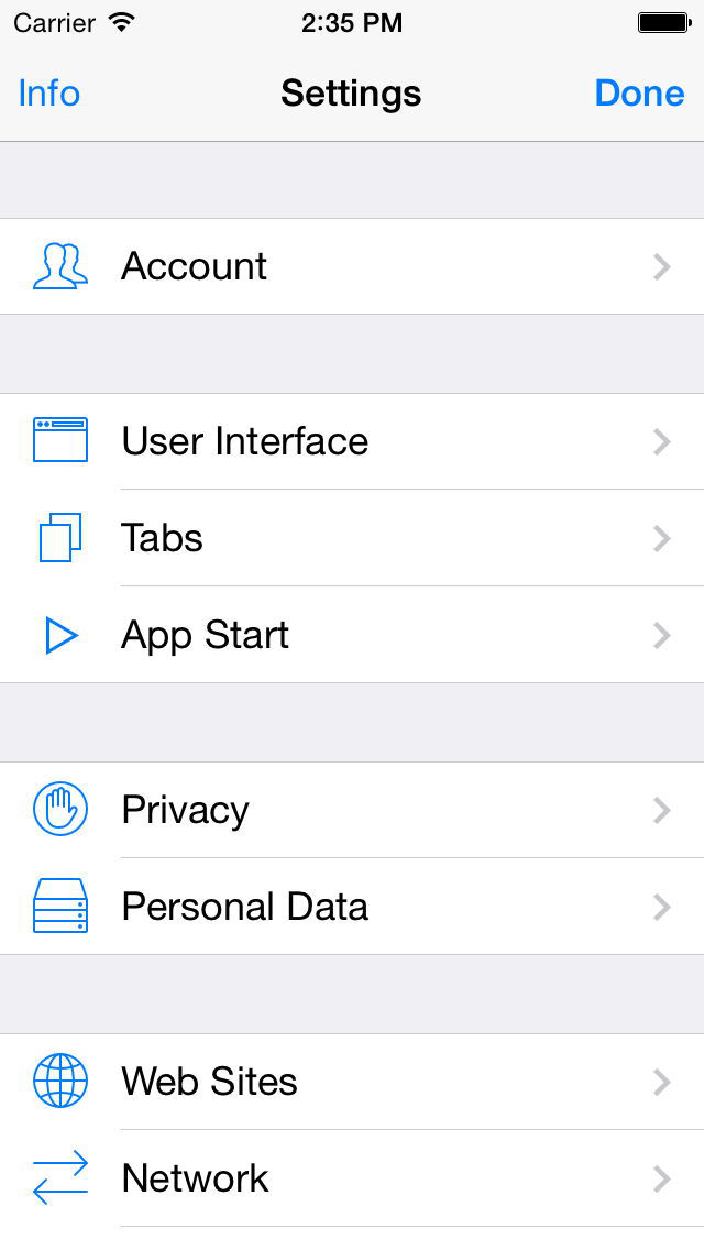 iCab Mobile (Web Browser) screenshot 2