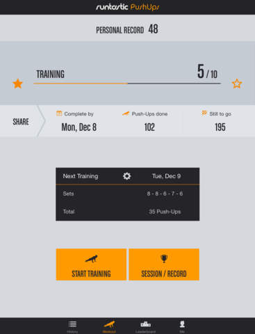 Runtastic Push-Ups PRO Trainer screenshot 6