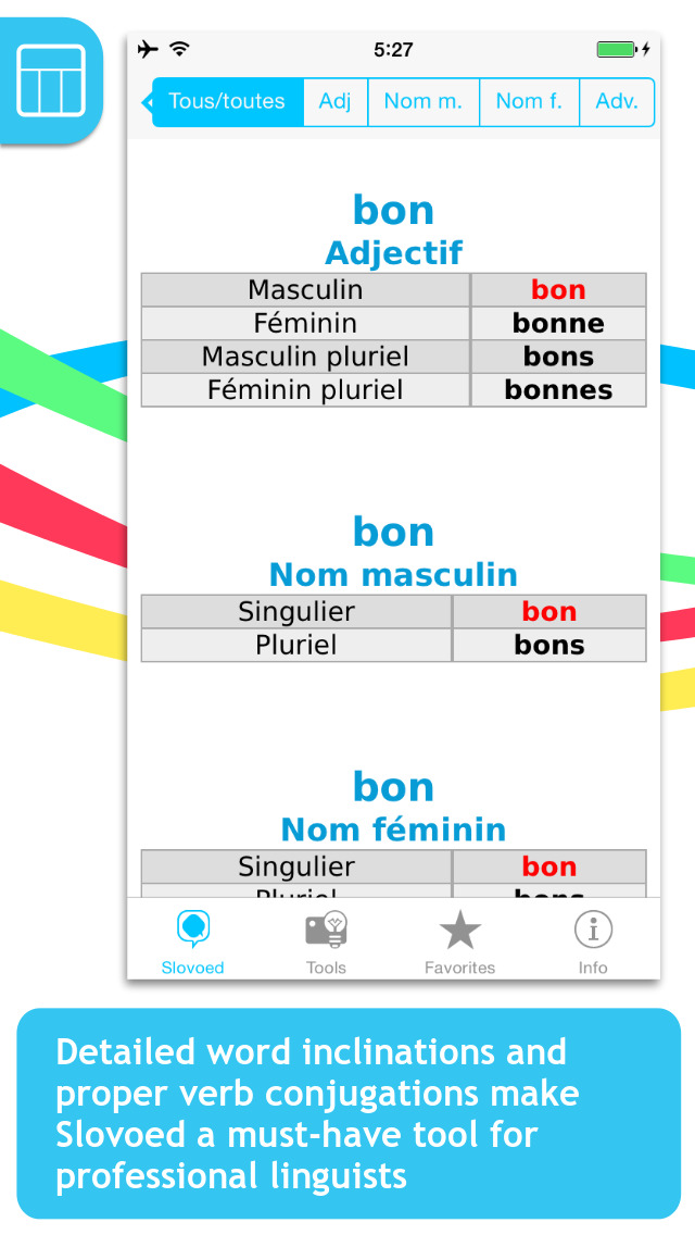 French <-> German Slovoed Classic talking dictionary screenshot 5