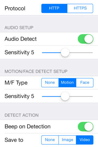 uViewer for AXIS Cameras - náhled
