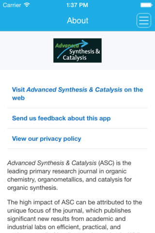 Advanced Synthesis & Catalysis - náhled